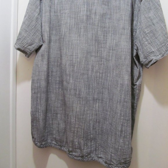 Alexander Julian Colours Shirt Mens Short Sleeve Gray w Snap Buttons - Picture 8 of 16